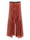 Forte Forte Pleated Asymmetric Skirt In Multi