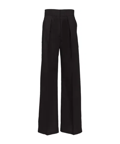Forte Forte Pleated Casual Pants In Black