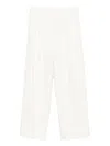 Forte Forte Forte_forte Cotton Wide-leg Trousers In White