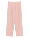 Forte Forte Pleated-design Trousers In Pink