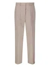 Forte Forte Trousers With Belt Loops And Pockets In Neutrals