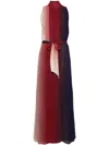 Forte Forte Sleeveless Gradient-effect Maxi Dress In Red