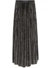 Forte Forte Forte_forte Lamé Pied De Poule Long Skirt In Black