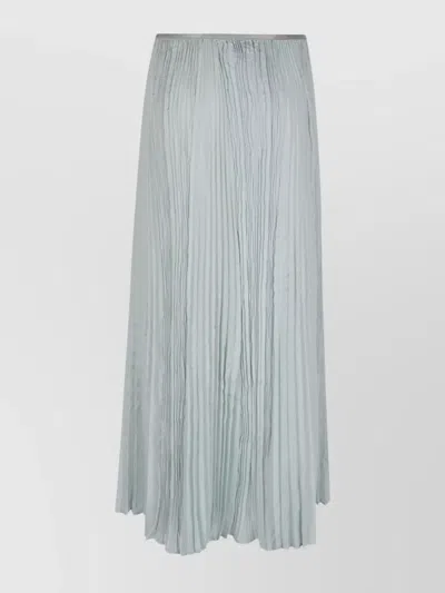 Forte Forte Pleated Maxi Sarong Skirt In Lightweight Fabric In White