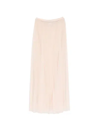 Forte Forte Pleated Maxi Skirt In Pink