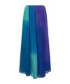 Forte Forte Forte_forte Shaded Silk Skirt In Blue