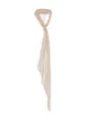 Forte Forte Pleated Organza Scarf In Neutral
