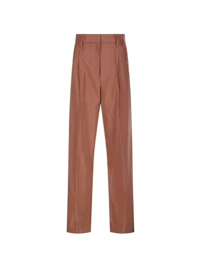 Forte Forte Pleated Trousers In Brown