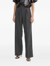 Forte Forte Pleated Trousers In Gray