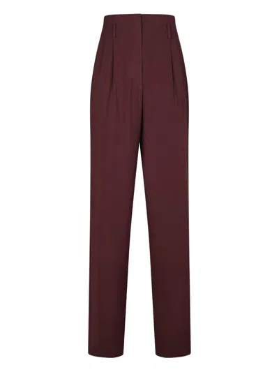 Forte Forte Pleated Trousers In Red