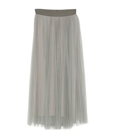 FORTE FORTE PLEATED TULLE SKIRT