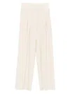 Forte Forte Pleated Wide-leg Trousers In White