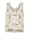 Forte Forte Poetic Orchid Crop Top In Vegan Leather