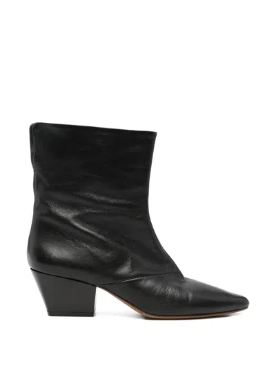 Forte Forte Pointed-toe Ankle Boots In Black