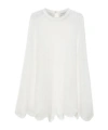 Forte Forte Pointellestitch Knit In Brushed Mohair In White