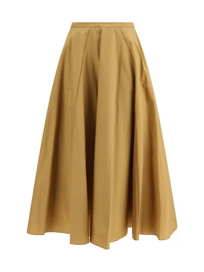 Forte Forte Poplin Skirt In Brown