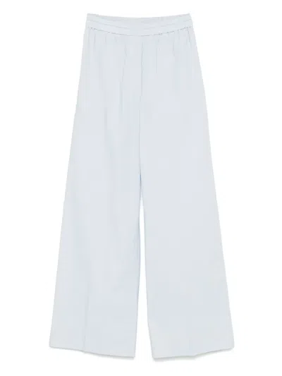 Forte Forte Poplin Trousers In Blue