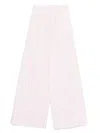 Forte Forte Forte_forte Bci Cotton Popline Essential Flared Pants In Pink