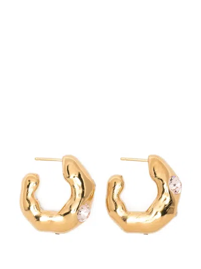 Forte Forte Post-back Fastening Earrings In Gold