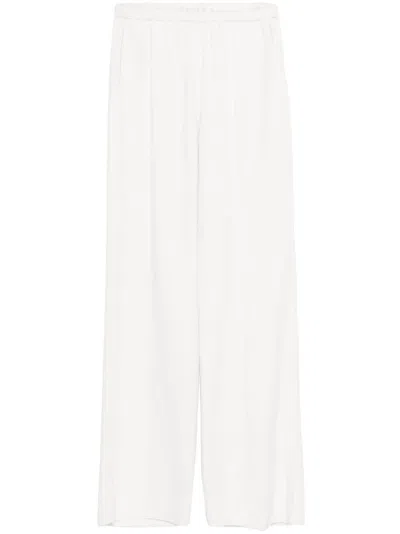 Forte Forte Pressed-crease Trousers In White