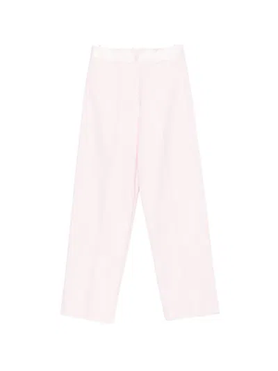 Forte Forte Pressed-crease Trousers In Pink