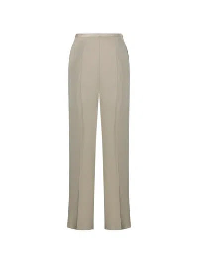 Forte Forte Pressed-crease Wide-leg Trousers In Yellow