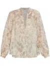 Forte Forte Printed Blouse In Neutrals
