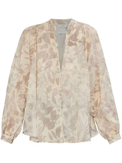 Forte Forte Printed Blouse In Neutrals