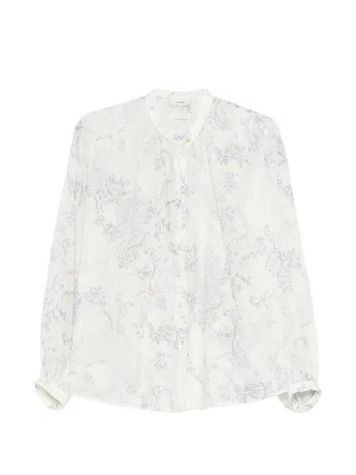 Forte Forte Printed Cotton Shirt In Pink