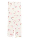 Forte Forte Bow Pattern Drawstring Trousers Slip Pockets In Multi
