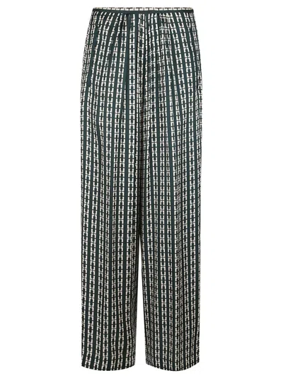 FORTE FORTE PRINTED ECOVISCOSE SATIN RELAXED PALAZZO PANTS