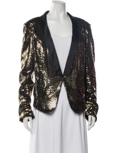 Pre-owned Forte Forte Printed Evening Jacket In Blue