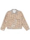 Forte Forte Printed Jacket In Neutral