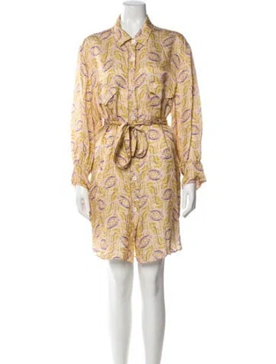 Pre-owned Forte Forte Printed Knee-length Dress In Pink