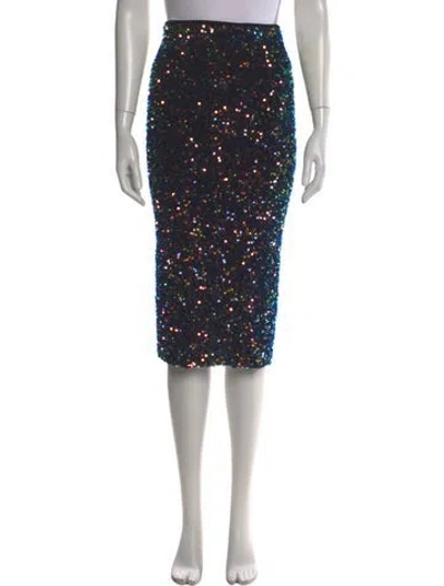 Pre-owned Forte Forte Printed Knee-length Skirt In Black
