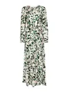 Forte Forte Abstract-print Maxi Dress In Green