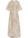 Forte Forte Printed Maxi Dress In 中性色