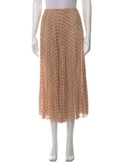 Pre-owned Forte Forte Printed Midi Length Skirt W/ Tags In Neutral