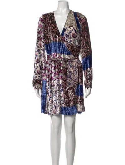 Pre-owned Forte Forte Printed Mini Dress In Black