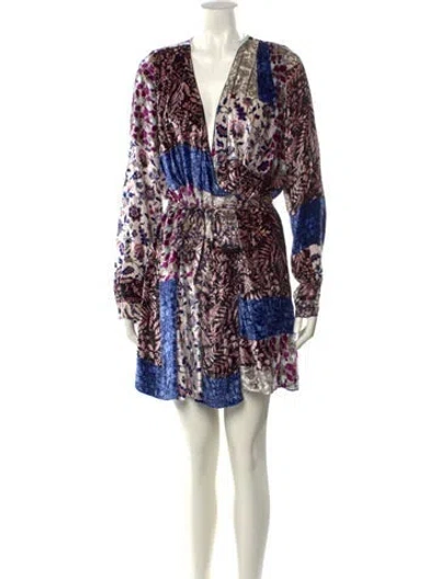 Pre-owned Forte Forte Printed Mini Dress W/ Tags In Multi