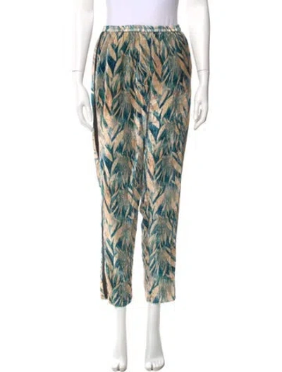 Pre-owned Forte Forte Printed Straight Leg Pants In Neutral