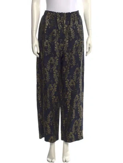 Pre-owned Forte Forte Printed Wide Leg Pants