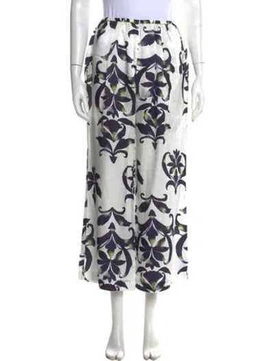 Pre-owned Forte Forte Printed Wide Leg Pants In Multi