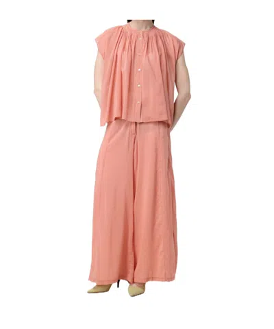 Forte Forte Psheer Flared Casual Pants In Orange