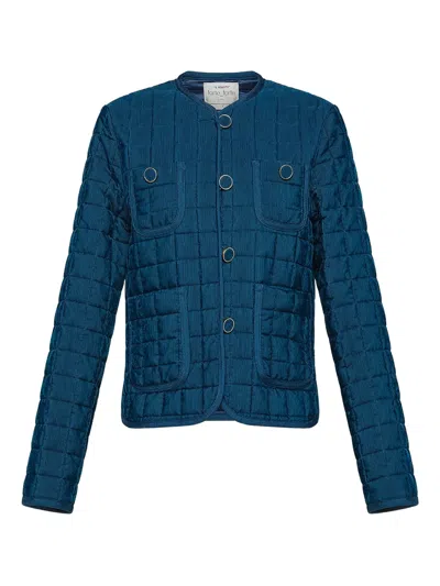 Forte Forte Quilted Jacket In Blue