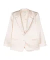 Forte Forte Quilted Single-breasted Blazer In White