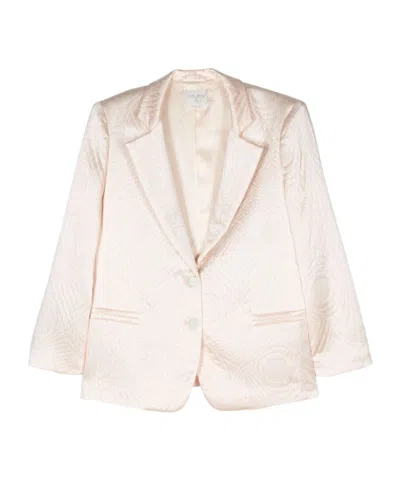Forte Forte Quilted Single-breasted Blazer In White