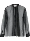 Forte Forte Camicia Bohemienne Tulle In Black