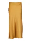 Forte Forte Flared Crepe Midi Skirt In Saffron