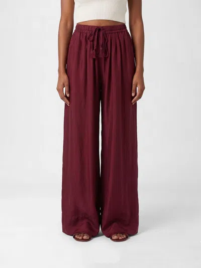 Forte Forte Silk Palazzo Trousers In Red
